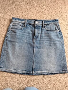 J. Crew Light Blue Denim Mini Skirt